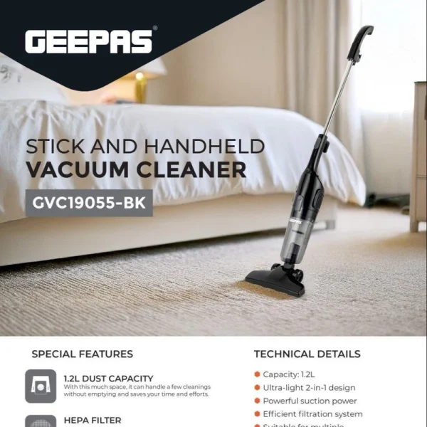 جاروشارژی Geepas مدل gvc19055-bk - Image 2