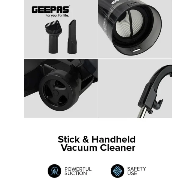 جاروشارژی Geepas مدل gvc19055-bk - Image 4