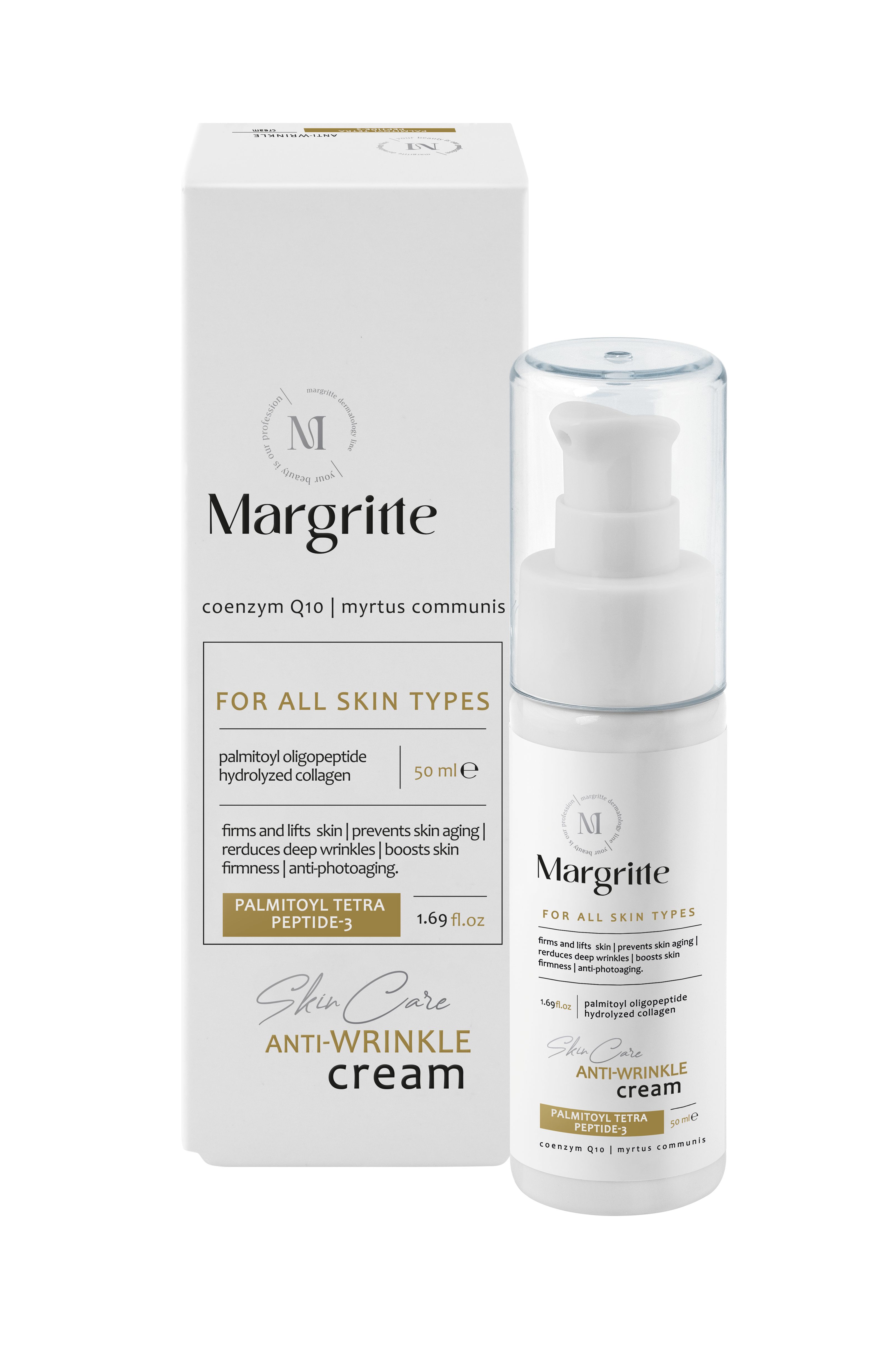 کرم ضد چروک حجم 50 میلی لیتر مارگریت