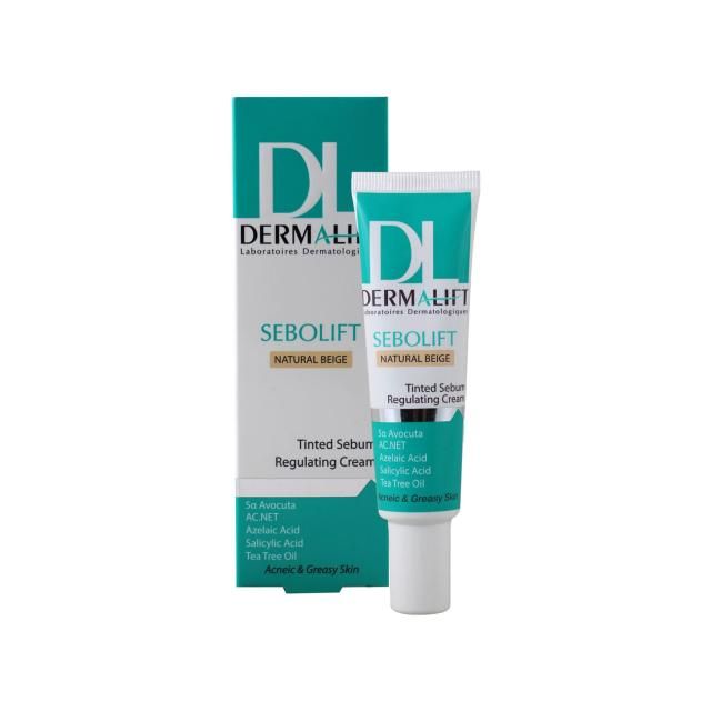 کرم ضد جوش درمالیفت مدل Sebolift حجم 30 میلی لیتر، بژ طبیعی - Image 4