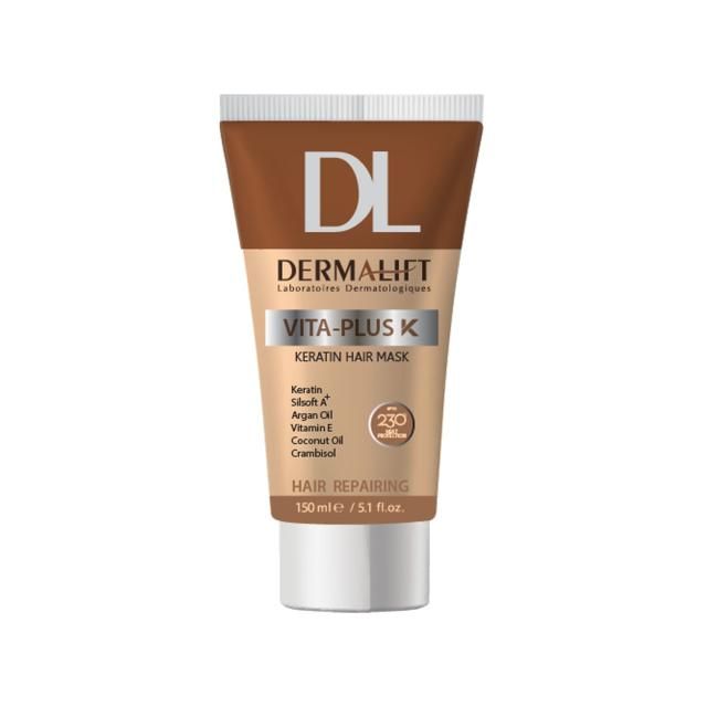 ماسک مو درمالیفت مدل Vita-Plus مناسب موهای کراتینه حجم 150 میلی لیتر