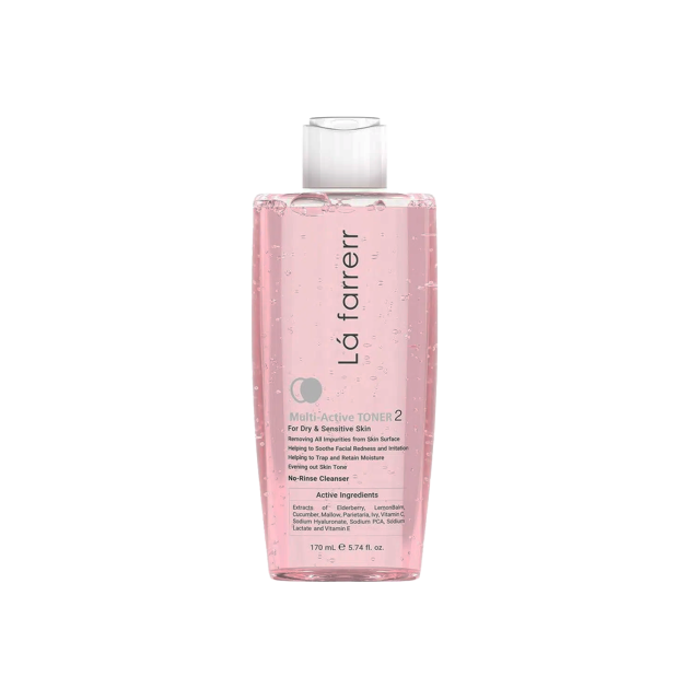 تونر پاک کننده صورت لافارر مدل Dry & Sensitive Skin کد 2 حجم 170 میلی لیتر