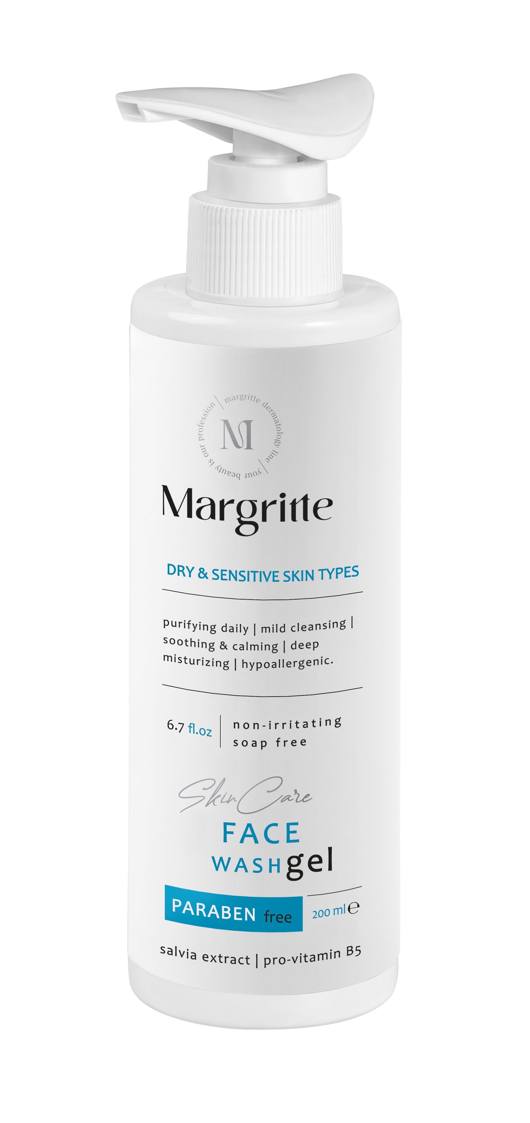 ژل شستشو (فیس واش) پوست معمولی و خشک حجم 200 میلی لیتر مارگریت