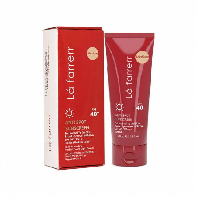 کرم ضد آفتاب و ضد لک SPF 40 لافارر مناسب پوست های خشک و معمولی حجم 40 میلی لیتر - متوسط - Image 3